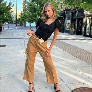 Tan Cargo Women's Pants